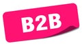 b2b sticker. b2b label Royalty Free Stock Photo