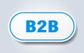 b2b sticker. Royalty Free Stock Photo
