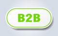 b2b sticker. Royalty Free Stock Photo