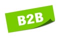 b2b sticker. b2b square sign. b2b Royalty Free Stock Photo