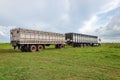 B-train truck on farm doing the transport of cattle