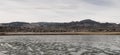 B&W Colorado Lake and Rocky Mountains Layers Royalty Free Stock Photo