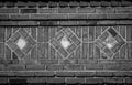 B&W Diamond Brick Patter