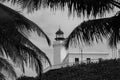 B&W Historic Tropical Lighthouse