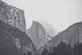 B&W Mountain Half Dome in Yosemite National Park, California, USA