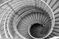 B&W Spiral Stairs Royalty Free Stock Photo