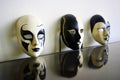 B&w venetian masks
