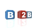 B2B Business-to-Business in building blocks