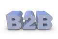 B2B letter Royalty Free Stock Photo