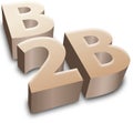 B2B symbol e-business business