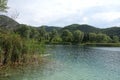 The BaÃâ¡ina lakes are located in Dalmatia, Croatia. Royalty Free Stock Photo