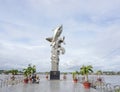 Ba Sa Fish statue in Chau Doc town