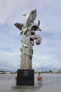 Ba Sa Fish statue in Chau Doc town