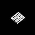 BAA letter logo design on black background Royalty Free Stock Photo