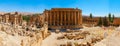 Baalbek Ancient city in Lebanon.Panorama.