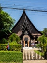 Baandam Museum & Gallery the Thai style traditional wooden house Royalty Free Stock Photo