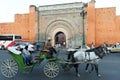 Bab Agnaou Marrakech, medieval gate in city wall, Marrakesh, Morocco