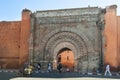 Bab Agnaou, medieval gate to main public entrance to the royal kasbah in Marrakesh, Morocco