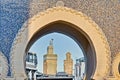 Bab Bou Jeloud gate at Fez, Morocco Royalty Free Stock Photo