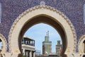 Bab Bou Jeloud gate in Fez Royalty Free Stock Photo