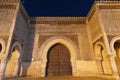 Bab Jama en Nouar door at Meknes, Morocco Royalty Free Stock Photo