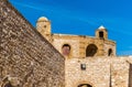 Bab Ljhad, a fortification tower in the city walls of Essaouira, Morocco Royalty Free Stock Photo