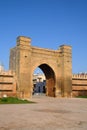 Bab mrissa gatwey in ancient wall of sale, morocco