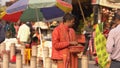 Baba in Varanasi standing in a street image