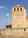 Baba Vida Fortress And Bulgarian Flag In Vidin
