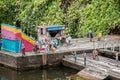 BABBACOMBE, TORQUAY, ENGLAND- 26 June 2021: Pier at Babbacombe Model Village