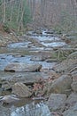 Babbling brook in Asheville North Carolina Royalty Free Stock Photo