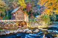 Babcock State Park, West Virginia, USA at Glade Creek Grist Mill Royalty Free Stock Photo