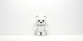 Babe bearbrick wallpaper style minimal white background