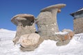 Babele Concretions in Bucegi Mountains Royalty Free Stock Photo