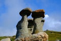 `Babele` natural rock formation in Bucegi, Romania Royalty Free Stock Photo