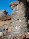 Babele rock landmark, Bucegi mountains, Romania Royalty Free Stock Photo