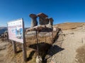 Babele rock landmark, Bucegi mountains, Romania Royalty Free Stock Photo