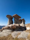 Babele rock landmark, Bucegi mountains, Romania Royalty Free Stock Photo