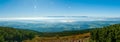 panoramic view of the Tatra Mountains from Babia Gora, Beskidy, Poland, hiking trail landscape, Royalty Free Stock Photo