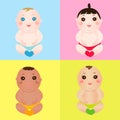 Babies from different countries