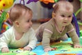 Babies playing Royalty Free Stock Photo