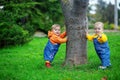 Babies standing Royalty Free Stock Photo