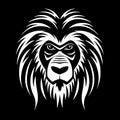 Baboon - black and white vector illustration Royalty Free Stock Photo