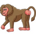 Baboon Cartoon Clipart Vector Illustration Royalty Free Stock Photo