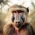 Baboon Portraiture - generative ai