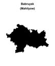 Babruysk outline map Royalty Free Stock Photo