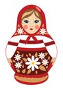 Babushka doll in summer clothes