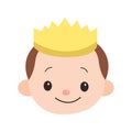 Vector Illustration Artwork Little Royal Cutie Baby.