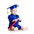 Baby in academician clothes