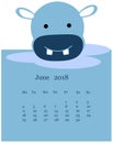 Baby animal face calendar